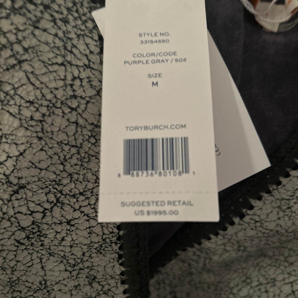 Leather Tori Burch coat